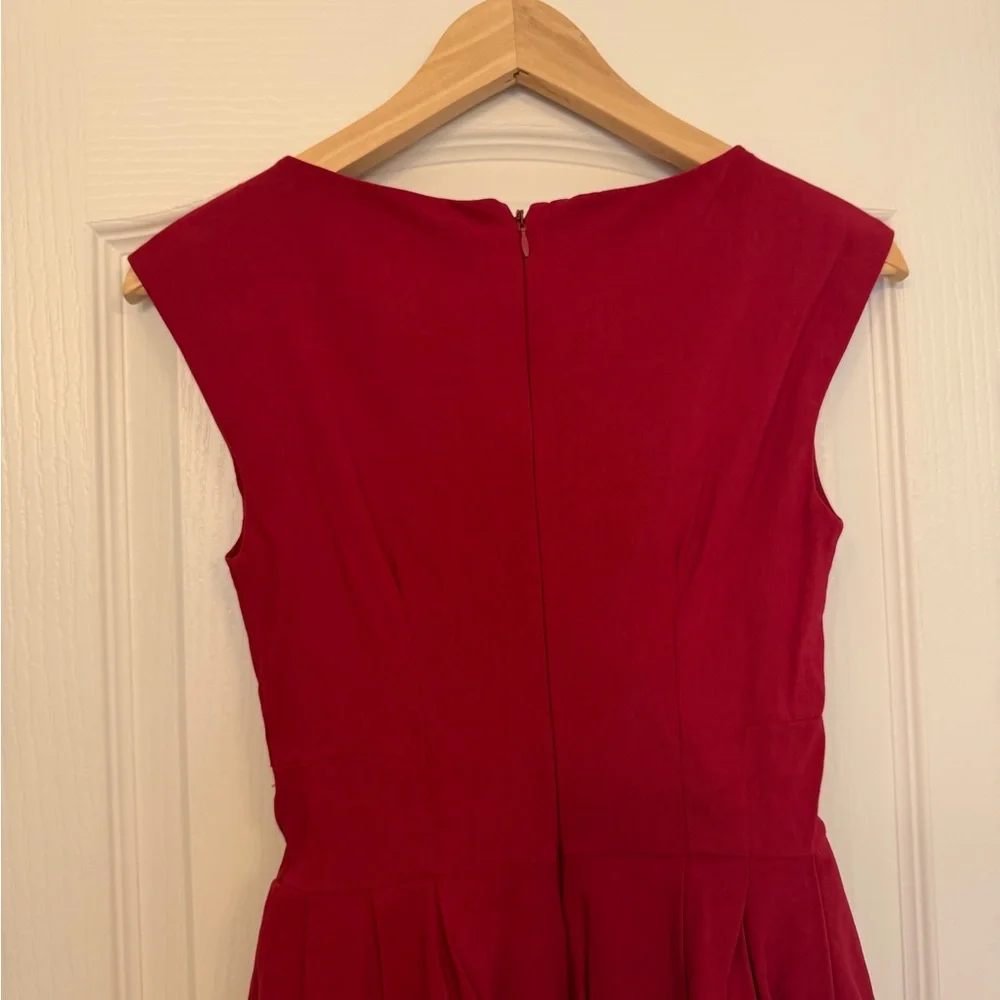 ASOS Red Skater Cocktail Dress size 4 - Picture 9 of 9